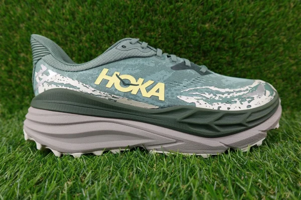 Hoka One One Stinson 7 Shoes Mens Size 12.5 Fern Cement Trail Running Sneakers — photo 1