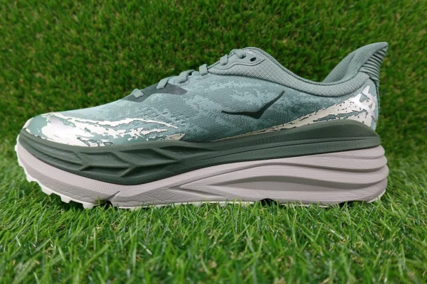 Hoka One One Stinson 7 Shoes Mens Size 12.5 Fern Cement Trail Running Sneakers — photo 4