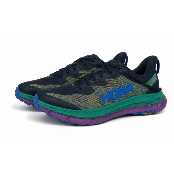 Hoka Mafate Speed 4 Strata Tech Green Trail Running Sneakers Size US 12.5 Mens — photo 1